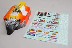 XTM Racing Body (Yellow/Red) & Decals - XT2e